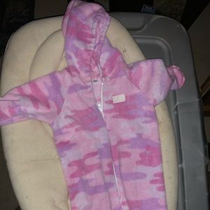 Minikins fleece snowsuit.